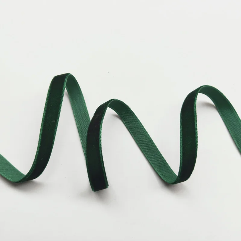 3/8 &quot10 мм 200 ярдов/рулон бархатной ленты одноцветная не растягивающаяся мягкая