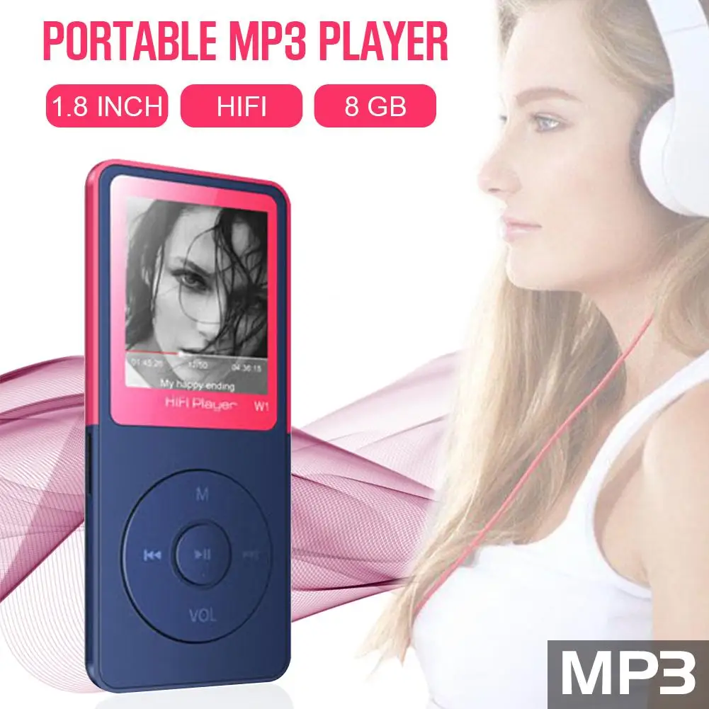 W1 MP3 плеер Кнопка управление внешний звук релиз функция HIFI портативный Walkman с