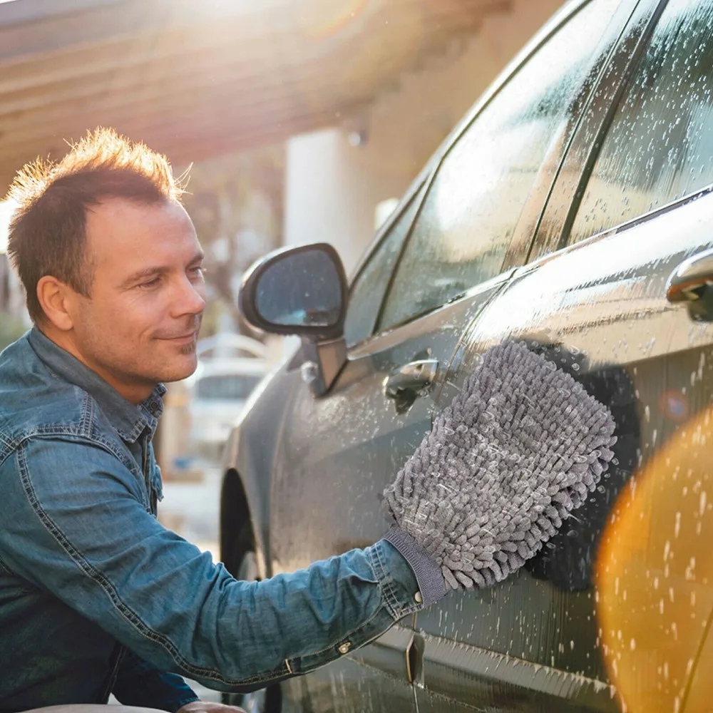 

Cleaning Car Wash Mittens Microfibre Noodle Parts Replacement Scrub Sponge