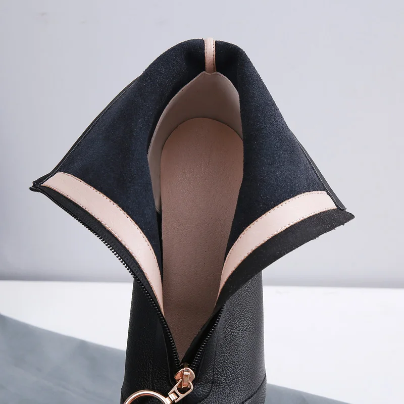 Женские ботильоны из коровьей кожи сезон осень-зима женские радужные туфли на