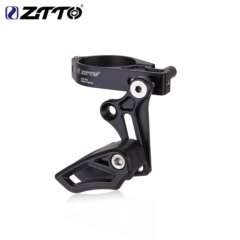 ZTTO CG-02 Black ZTTO CG02 MTB направляющая велосипедной цепи устройство для улавливания капель 31,8 34,9 зажим Крепление Регулируемый для горного гравия велосипед один диск 1X система - Цвет: ZTTO CG-02 Black