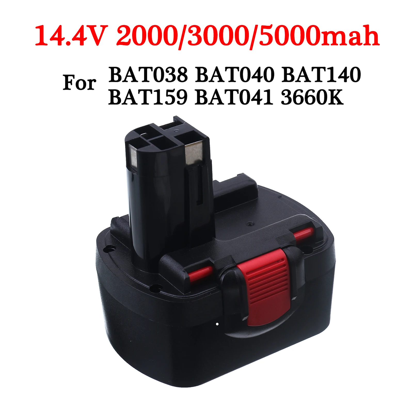 

14.4V 2.0/3.0Ah 5.0Ah Ni-CD Rechargeable Battery For bosch Drill Screwdriver BAT038 BAT040 BAT140 BAT159 BAT041 3660K 2607335533
