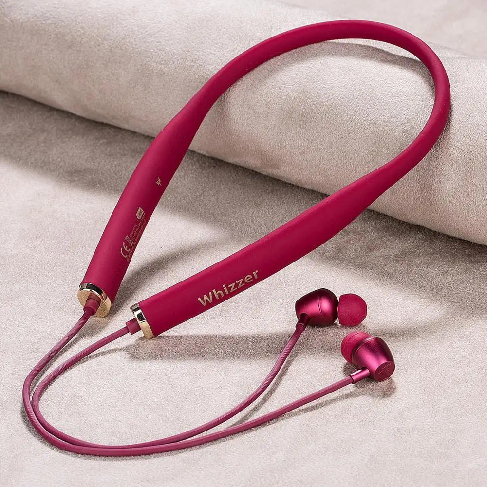 Neckband Earphones AM1E Wireless Earbuds Bluetooth 5.0 Support Qualcomm aptX & AAC HD Bluetooth Compatible IOS Android with Mic