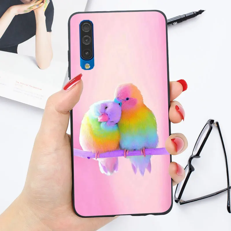 OO9 Чехол для samsung A50 A10 A20 A20e A30 A40 A70 чехол силиконовый мягкий чехол Яркий глянцевый чехол - Цвет: OO9