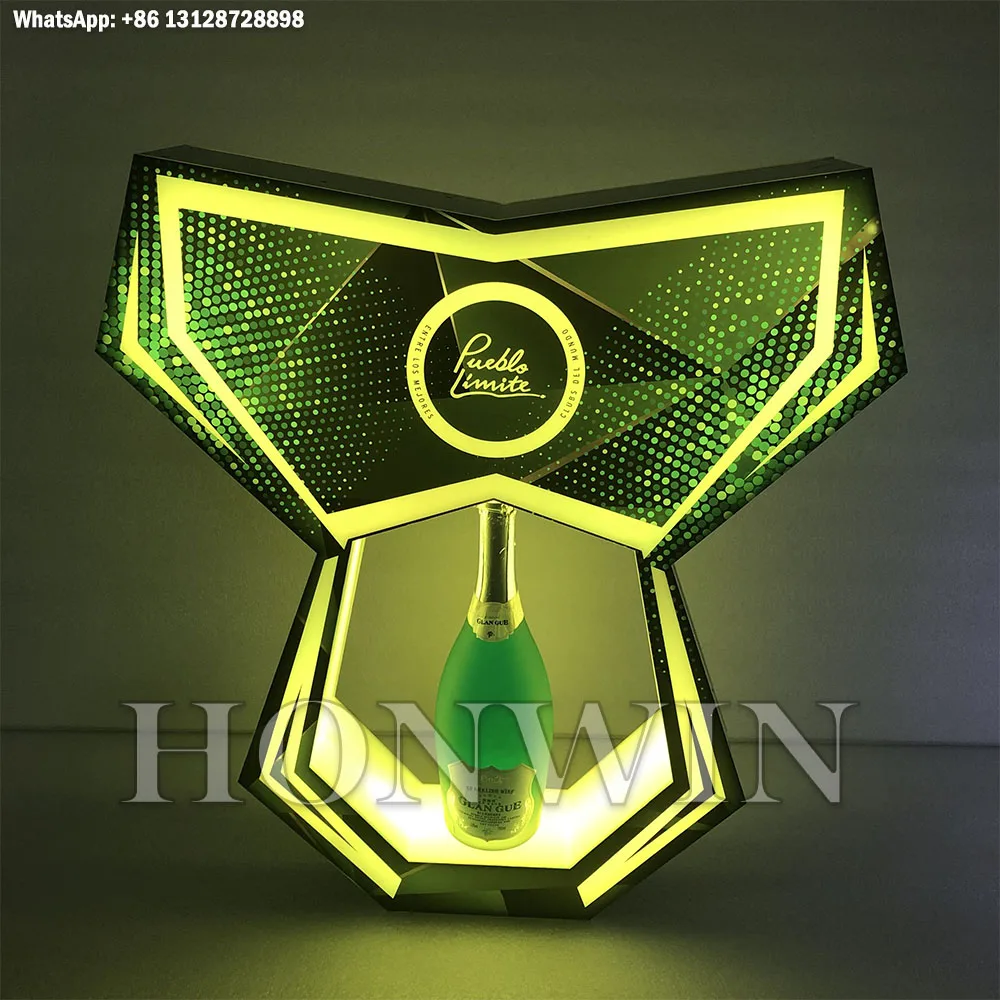 Пользовательский логотип LED VIP Nexus бутылка шампанского Presenter Glorifier Дисплей для