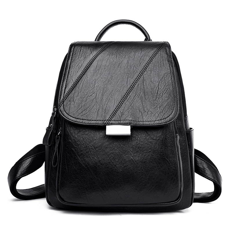 Женские кожаные рюкзаки высокого качества 2019 вместительный дорожный