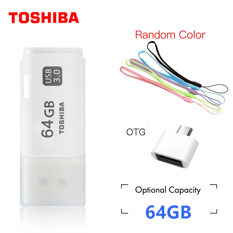 64GB OTG 64 Гб USB флеш-накопитель TOSHIBA 64 ГБ реальная емкость THUHYBS USB 3,0 64 Гб USB флеш-накопитель качественная карта памяти 64 ГБ флеш-накопитель - Цвет: 64GB OTG