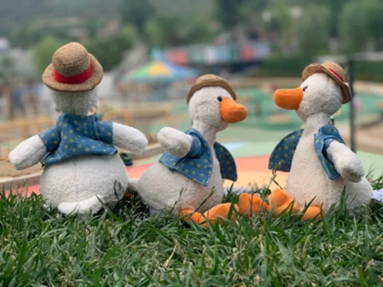 

Talking repeat Duck Doll Lovely Straw Hat Small Cute Animals Plush Toy Doll Children Birthday Christmas Gift