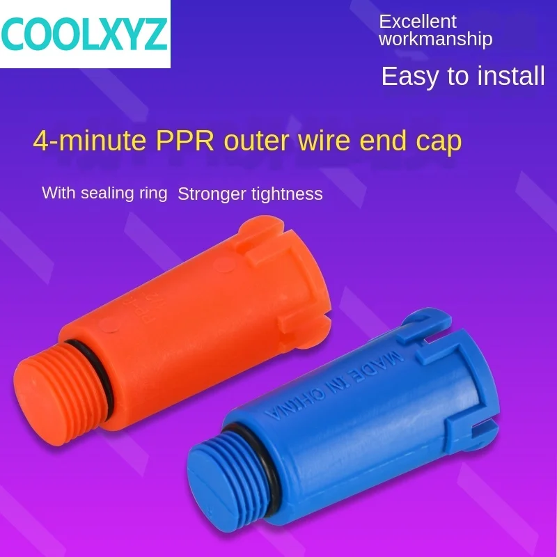 Фитинги для труб дюйма удлиненный штекер крышка PPR 20 дюймов устойчивый к давлению