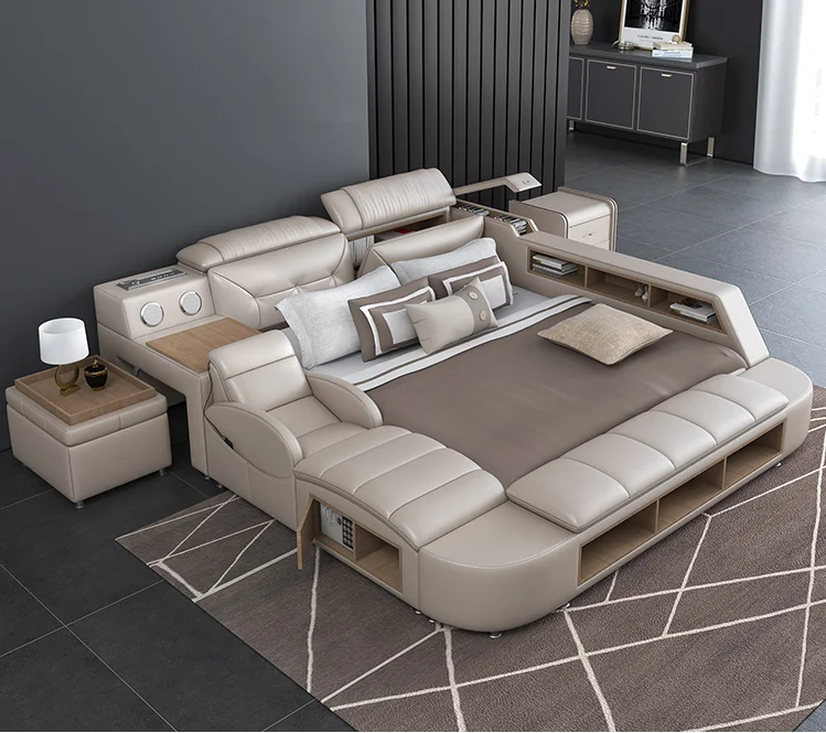 Camas dormitorio letto matrimoniale кожаная samrt кровать cama|Кровати| |