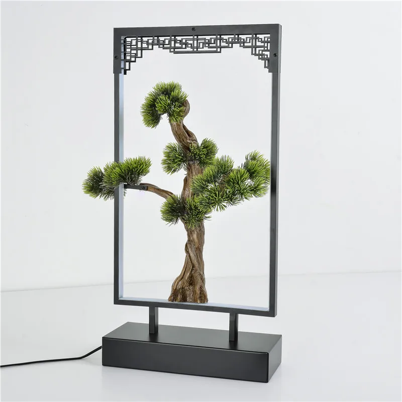 OUFULA настольная лампа из смолы современная офисная креативная декоративная