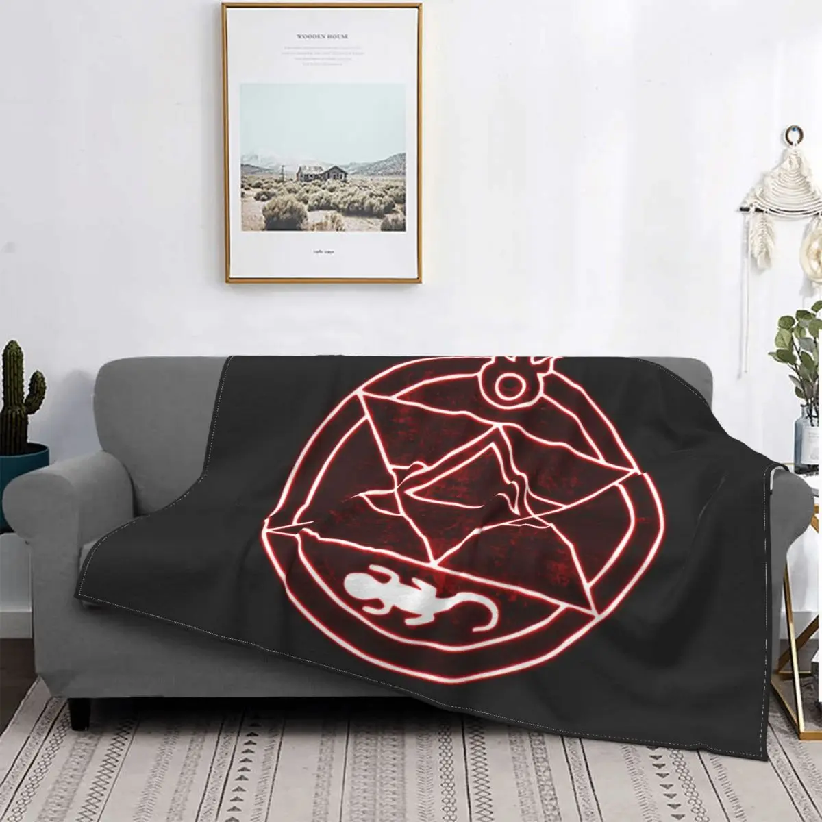 

The Flame Alchemist,Fullmetal Alchemist Blankets Fleece Decoration Throw Blankets for Bedding Bedroom Plush Thin Quilt