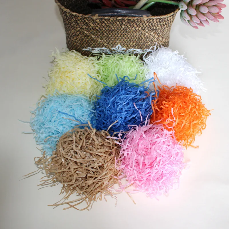 DIY бумажная рафия измельченная гофрированная бумага конфетти подарки/коробка