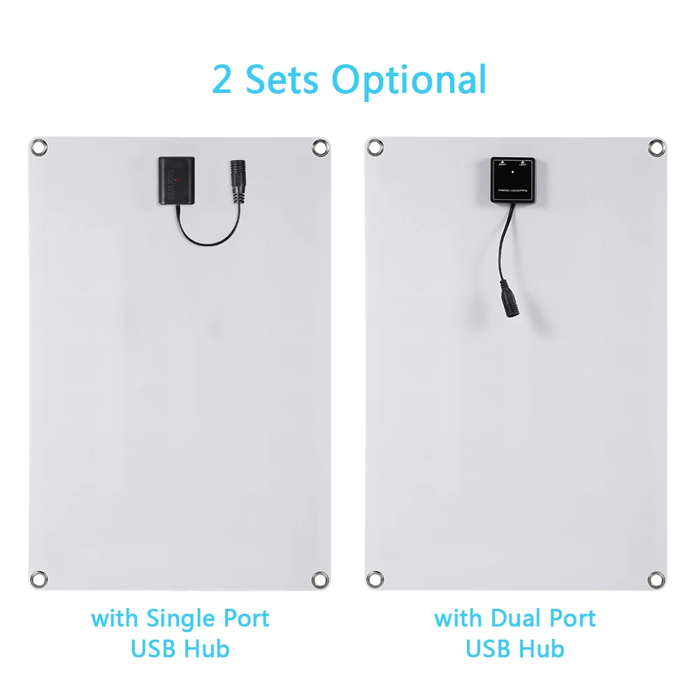 Набор солнечных панелей 20 Вт Солнечный usb-хаб модуль зарядки DC солнечное наружное