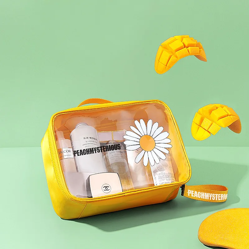 Прямая продажа от производителя Лидер продаж прозрачная сумка для макияжа с