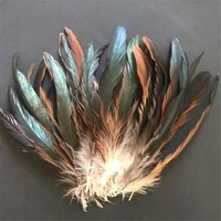 100 pcs natural rooster pheasant feathers 13 18 cm decor for crafts party clothes sewing handmade macrame creations craft plumes