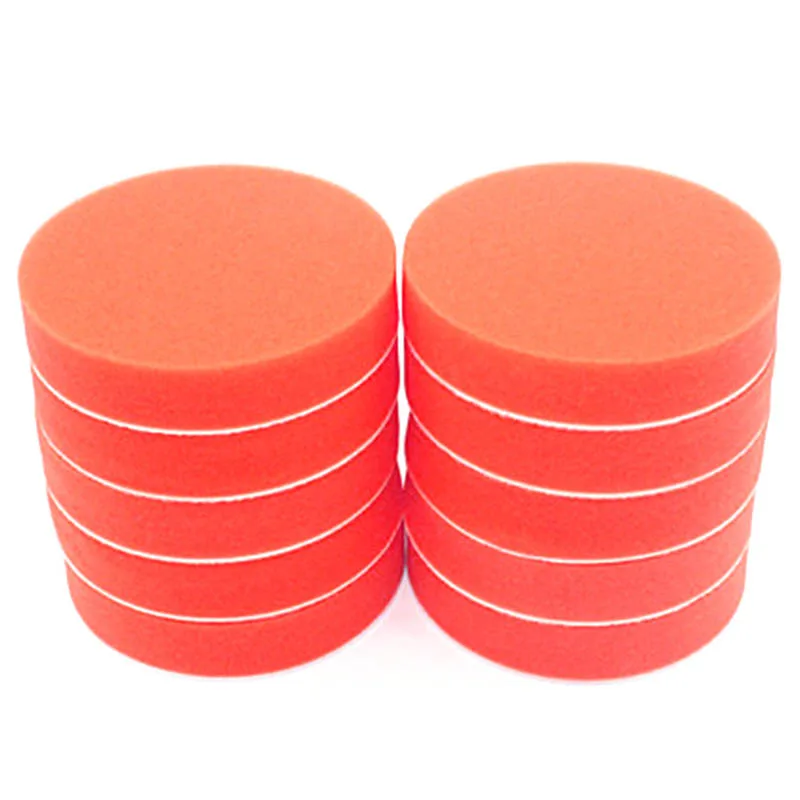 10Pc 180Mm 7 inch Flat Sponge Gross Polishing Buffing Pad Kit for Car Polisher Clean Waxing Auto Paint Maintenance Care