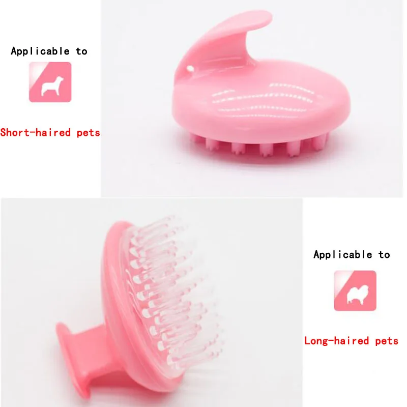 Щетка массажная пластиковая для груминга собак и кошек |