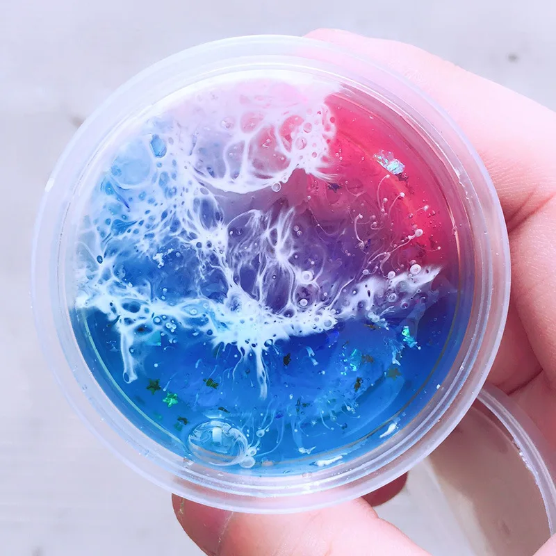 DIY глиттер кристалл облако слизи грязь поставляет светильник Пластилин Глина