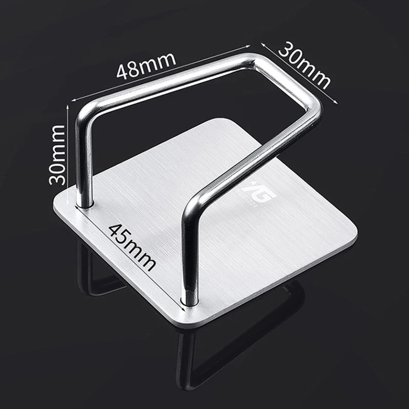 

Stainless Steel Holder Hook for Kitchen Sink Brushed Sponge Caddy with Adhesive Storage Rack Hook