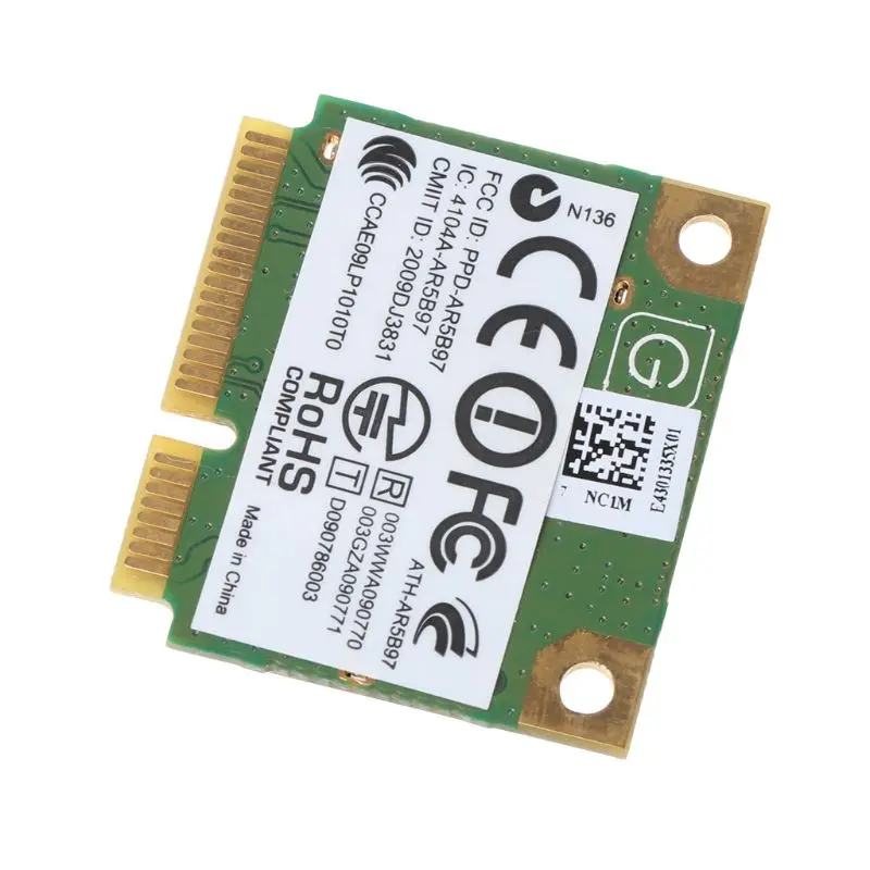 

For Atheros AR9287 AR5B97 Wireless Adapter 300Mbps Mini Half PCI-E Wifi Card