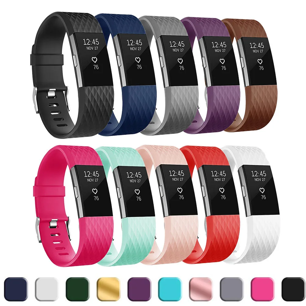 Маленькие и большие аксессуары для Fitbit Charge 3 сменный ремешок браслета смарт часов