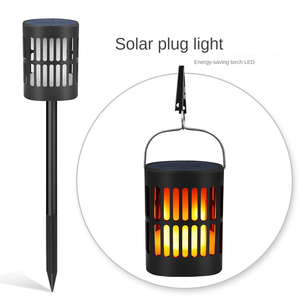 

Lawn Courtyard Outdoor96LedFlood Light Ground Plug Solar Flame Light Holiday Light Christmas