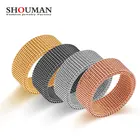 Кольцо мужское из нержавеющей стали и титана, 8 мм