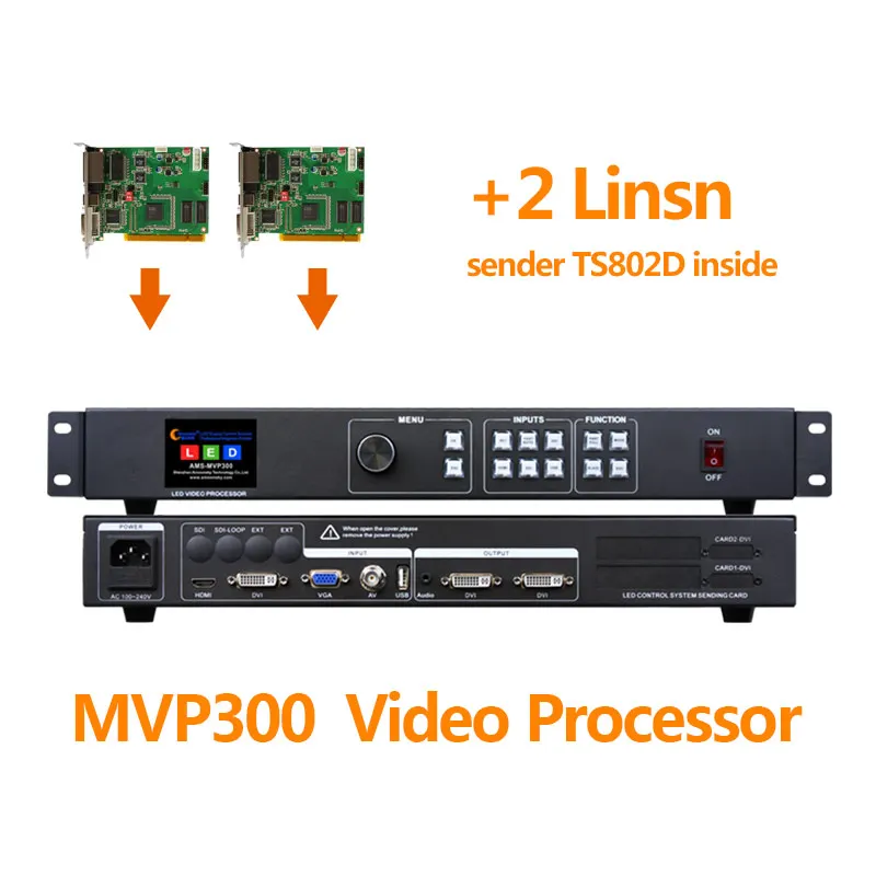 

P3.9 внутренний СВЕТОДИОДНЫЙ экран MVP300 видеоконтроллер с TS802 светодиод linsn отправка карты DVI/VGA/HDMI-совместимый вход