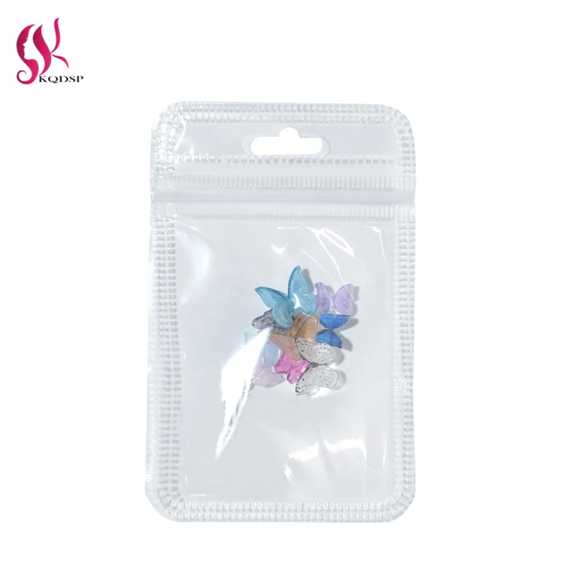 

Mini Handmade Double-Layer Organza Butterflies Rhinestone 3D Silk Shape For Nail Art DIY Jewelry Making Accessories Colorful 1ps