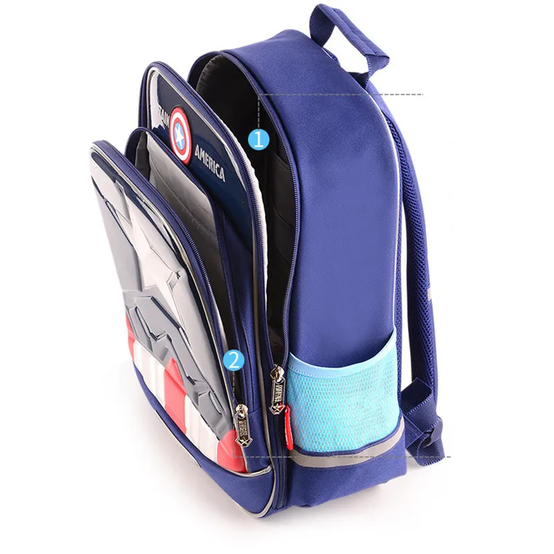 Детский водонепроницаемый рюкзак Marvel ортопедический школьный ранец для