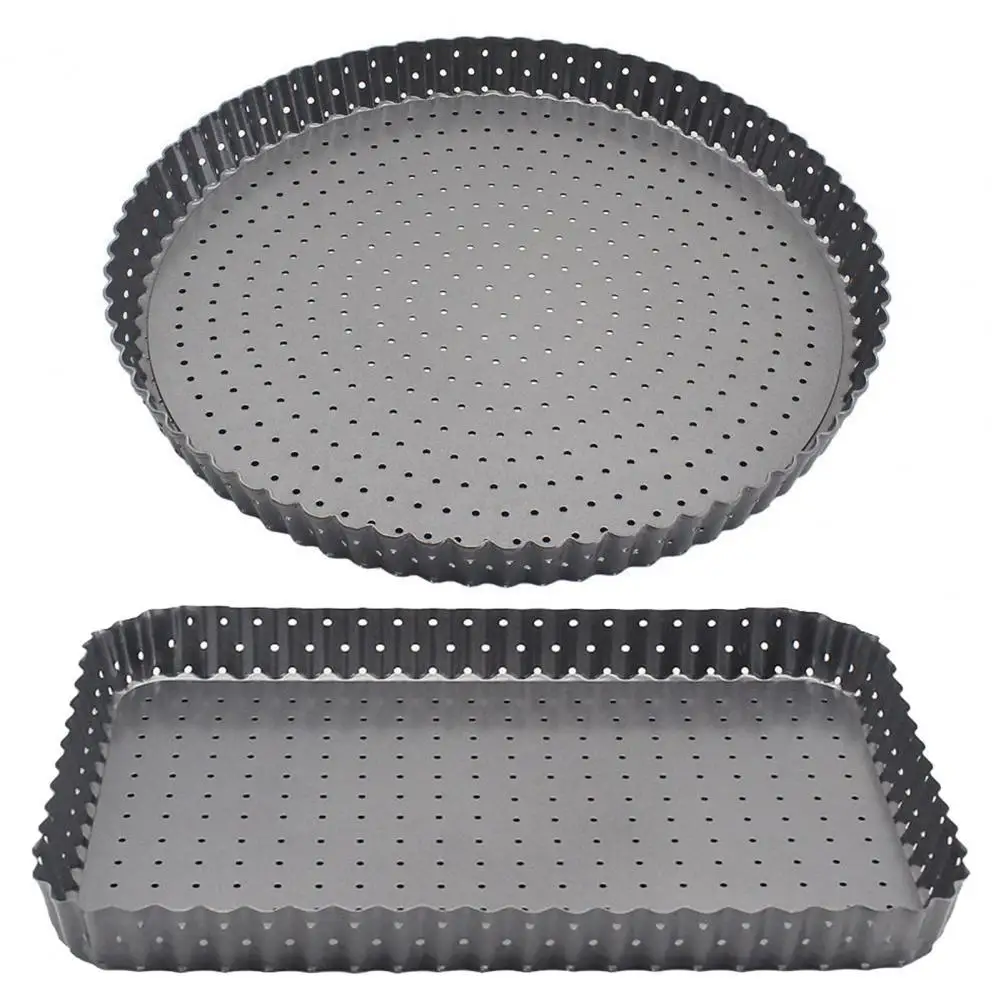 

Pizza Pan Eco-friendly Anti-deform Carboon Steel Baking Pizza Tray for Home