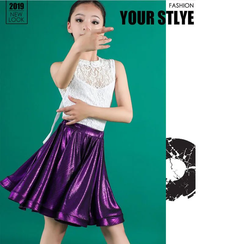 Детские кружевные Блестки для латиноамериканских танцев бальных девочек Самба