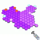 DIY пульт дистанционного управления красочный квантосветильник ходовая лампа ночник модульный шестиугольный светодиодный магнисветильник s настенный Настольный ночсветильник