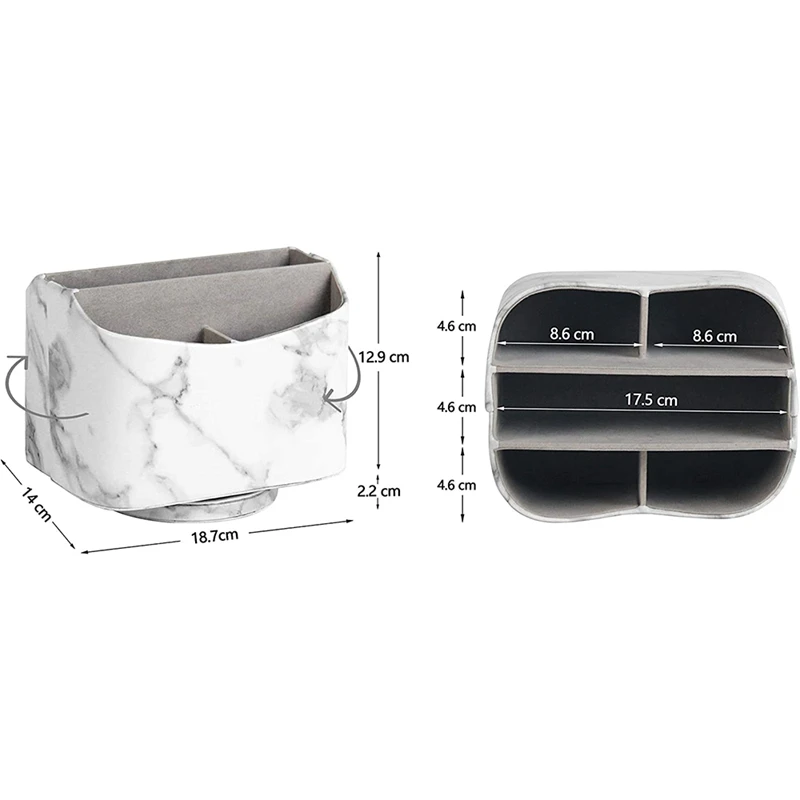 

Remote Control Holder,Media Storage Organizer,PU Leather Remote Controller Holder,for Living Room Desktop Storage