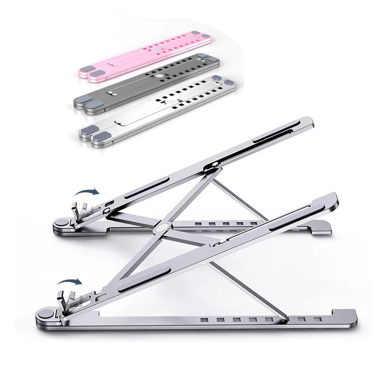 Портативная подставка для ноутбука с регулируемой высотой из алюминиевого