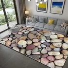 Скандинавский 3D ковер из булыжника для гостиной, спальни, фланелевые коврики, декор детской комнаты, напольные коврики, детские коврики для ползания, ковры для игры