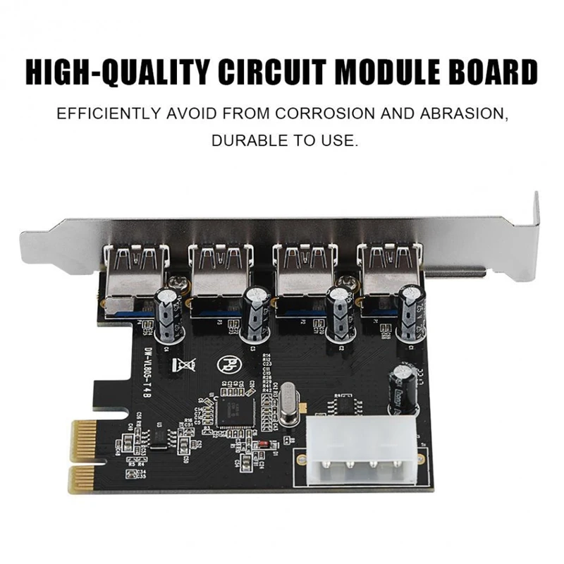 4 порта PCI-E к USB 3 0 концентратор PCI Express адаптер расширения USB3.0 высокоскоростной 5
