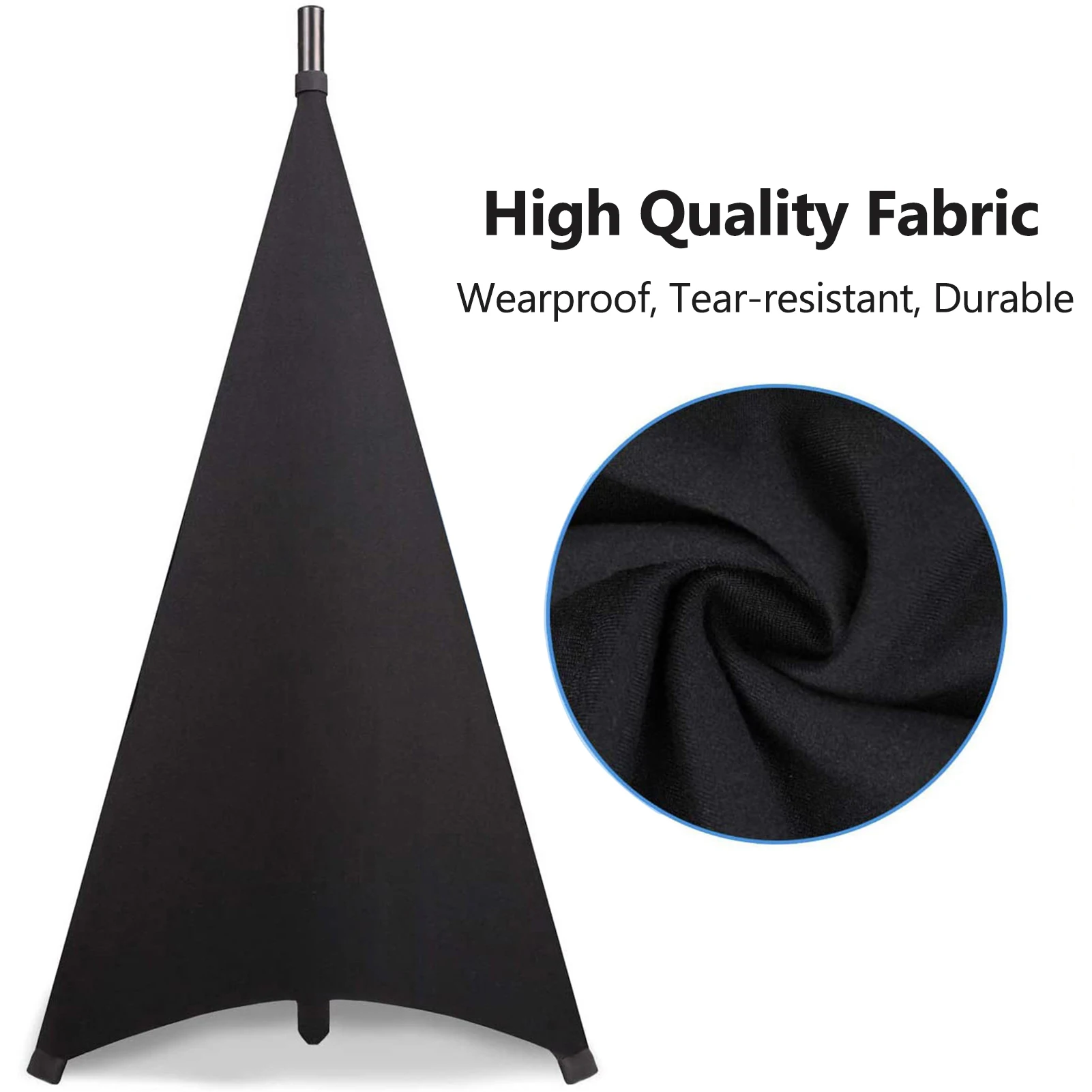 Universal Dj Light Speaker Stand Cover Triple Sided Tripod Skirt Scrim Stretchable Material (Tripod Not Included) | Спорт и