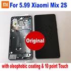 Оригинальный Лучший для Xiaomi Mi Mix 2S mix2s IPS ЖК-дисплей 10 Сенсорная панель экран дигитайзер в сборе с рамкой сенсорные детали для телефона
