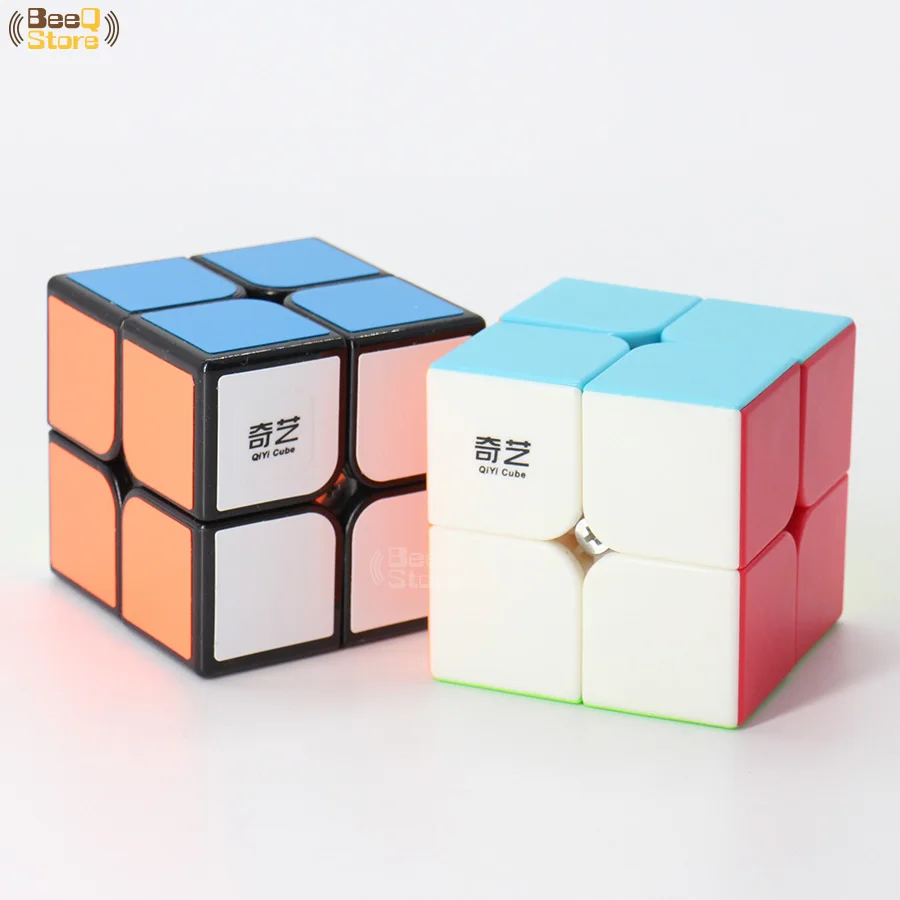 Qidi 2x2 Speed Cube QidiS 2X2X2 50mm Puzzle Professional Magico Cubo Educational Toy Kid 2x2x2 Magic Black Stickerless | Игрушки и хобби