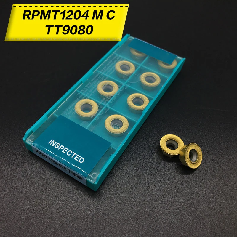 10 шт. RPMT1204 M C DP5320/RPMT1204 TT9080 R6 карбид Вставки токарный станок фрезерный cnc