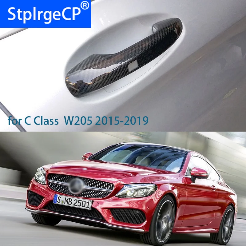 100% натуральное углеродное волокно автомобильная внешняя крышка ручки двери для