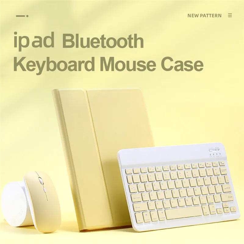 Смарт чехол для iPad 9 7 2017 2018 5 го 6 поколения с сенсорной панелью и Bluetooth клавиатурой