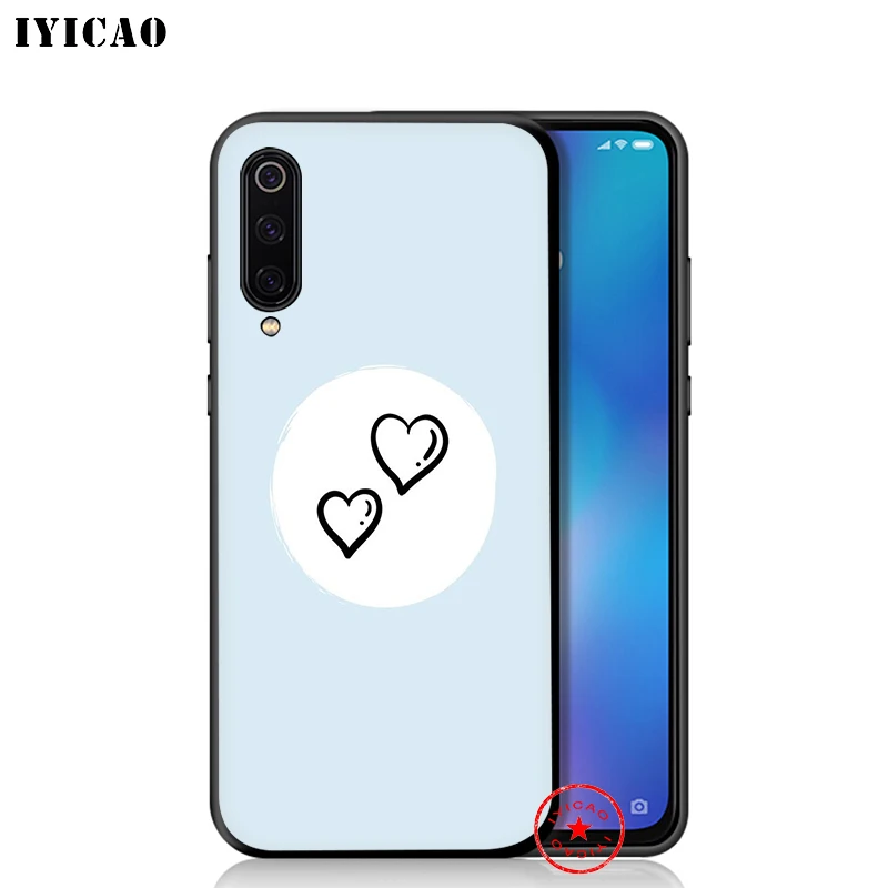IYICAO красным сердцем Lover мягкий чехол для Xiaomi mi A3 A2 A1 9T CC9E CC9 9 8 6 Se Lite F1 макс 3 5X 6X