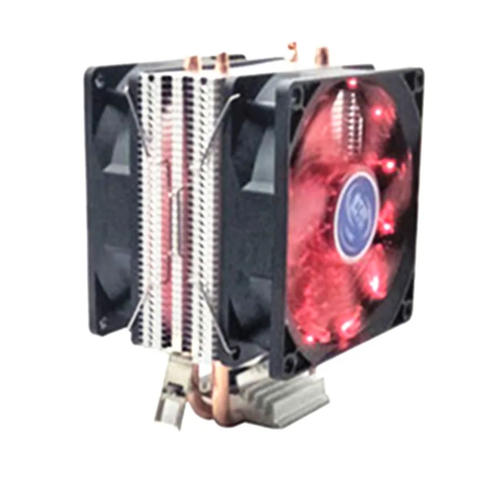 3 pin 2 тепловые трубы Охлаждающий радиатор для процессора тихий вентилятор Intel