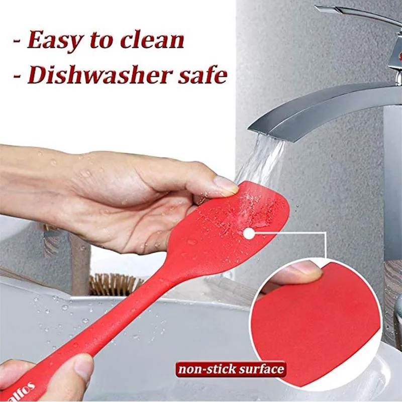 Силиконовый шпатель WALFOS для приготовления пищи антипригарный силиконовый