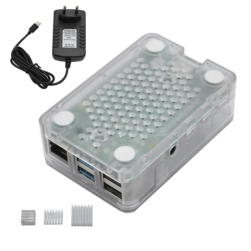 Для Raspberry Pi 4 Model B ABS чехол 4G ОЗУ макетная плата комплект с прозрачным цветным