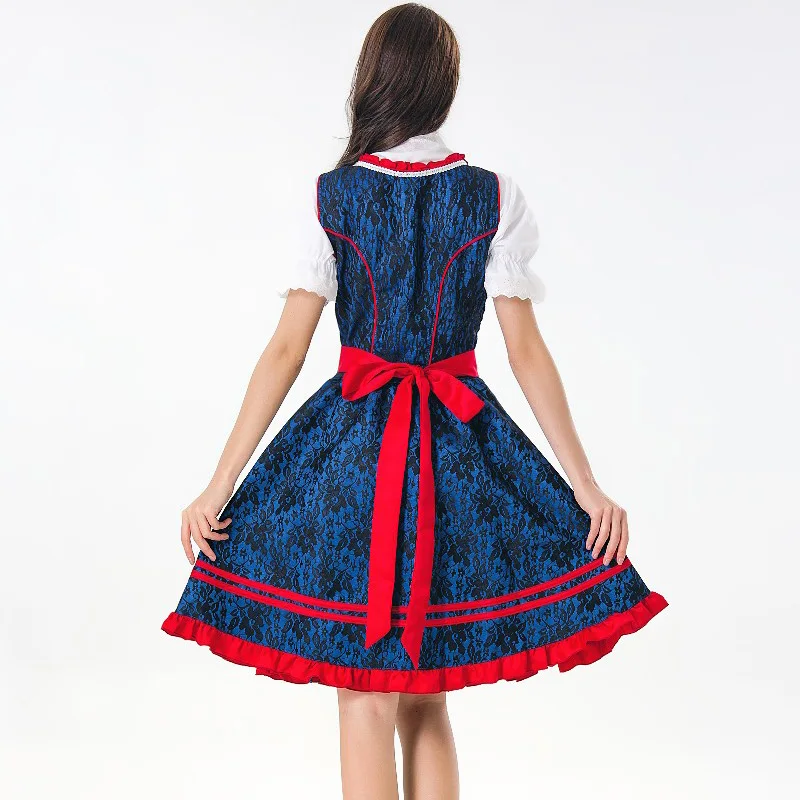 

Festival Party Beer Maid Dirndl Fancy Dress Adult Cosplay Sexy Oktoberfest Costume Women German Bavarian Costumes For Halloween