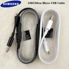 Кабель Micro USB для Samsung, 100150 см, 2 А, для быстрой зарядки и передачи данных, для Galaxy S6, S7 Edge, J4, J6, Android